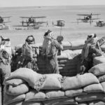 Arab soldiers guarding airfield