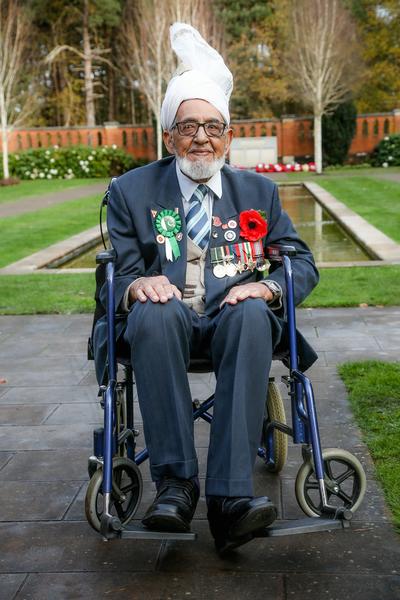 Photograph of Sergeant Mohammad Hussain in the Peace Garden